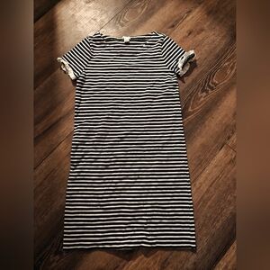 Striped Black and White Dress